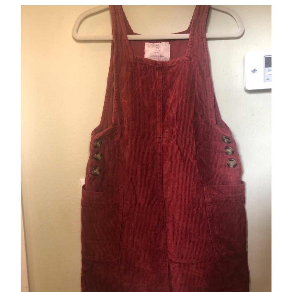 Corduroy jumper dress